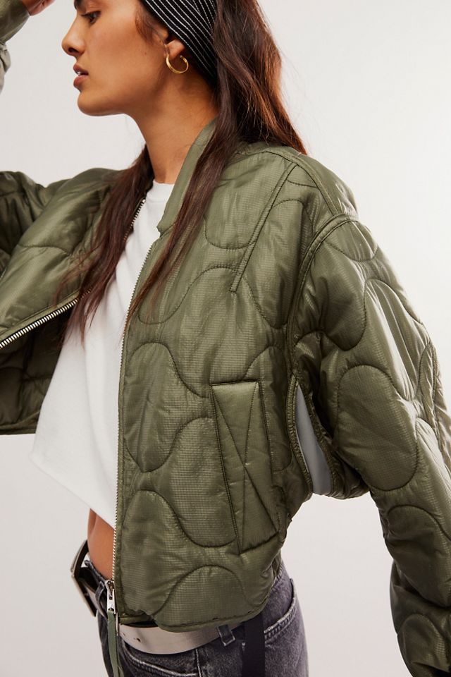 AGOLDE Iona Quilted Jacket Free People UK