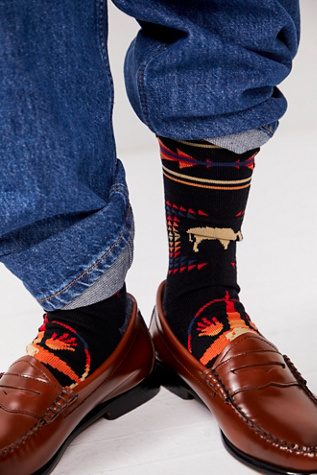 Pendleton Big Medicine Crew Socks at Free People in Black