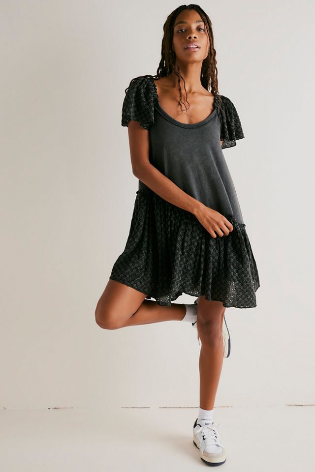 Free people clearance long black dress