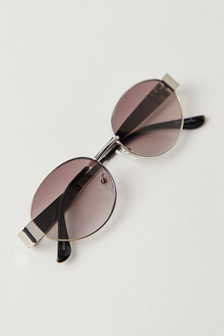 Little Secret Round Sunglasses at Free People in Red