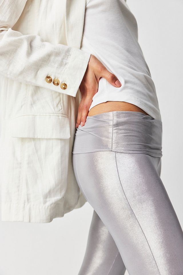 Norma Kamali Metallic Spat Leggings | Free People