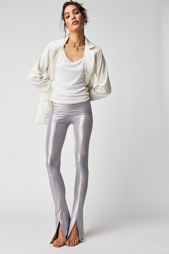 Norma Kamali Metallic Spat Leggings | Free People