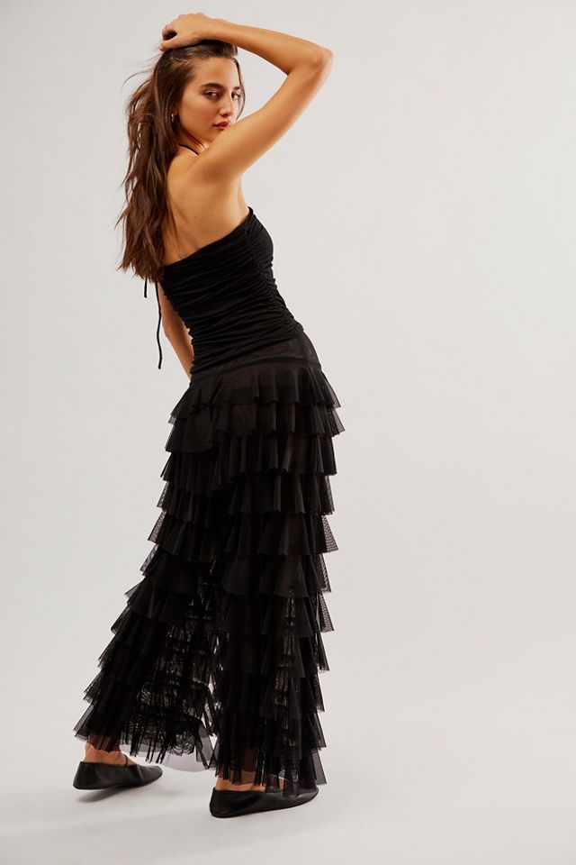 Wide Leg Ruffle Pant