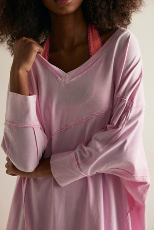 Dusk To Dawn Nightie Top by Intimately at Free People in Icing Pink, Size: XS