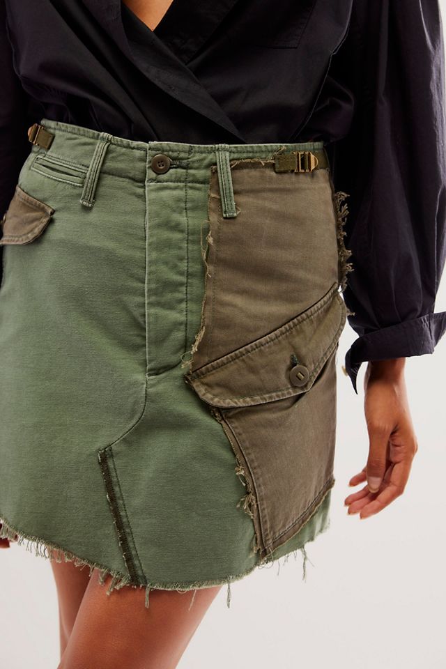 MOTHER The G.I. Jane Denim Mini Skirt