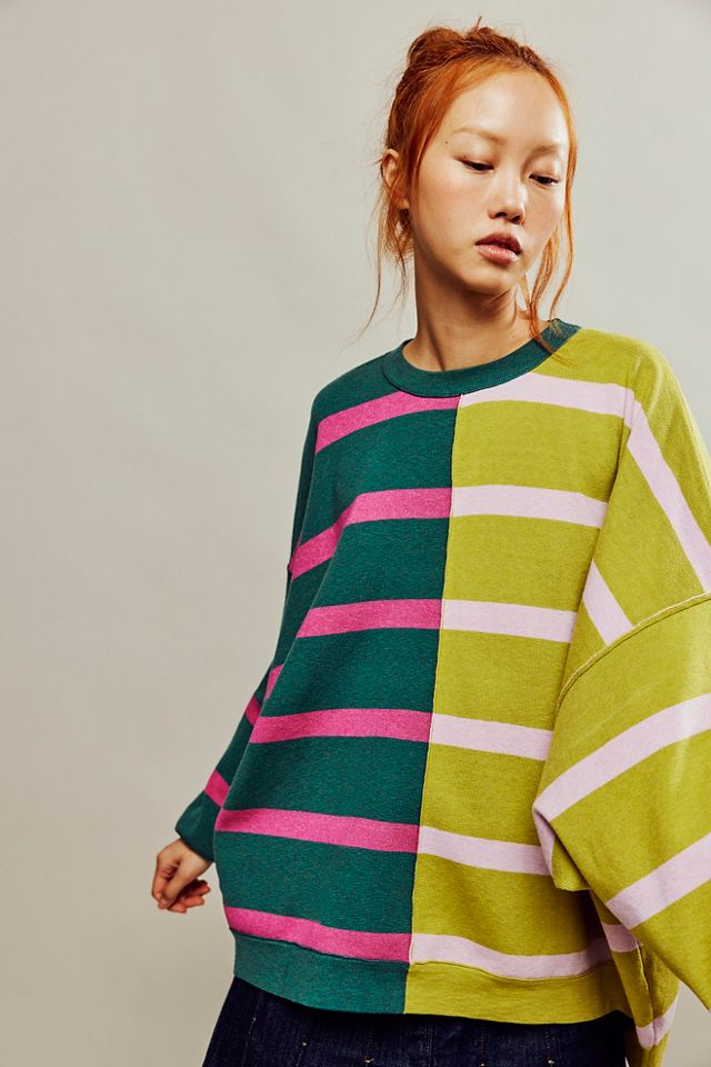 Free People Uptown Stripe Pullover. 4