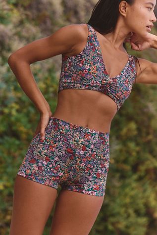 Montce Micro High-Waisted Boyshort Surf Bottoms