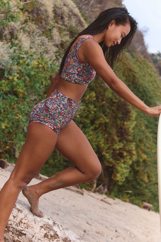 Montce Micro High-Waisted Boyshort Surf Bottoms #2