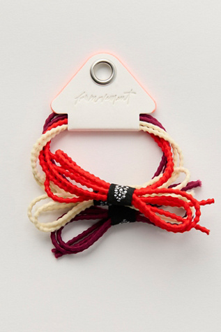 Женские аксессуары для волос FP Movement Strike Out Hair Tie Pack, цвет: Ягодный — фото 2