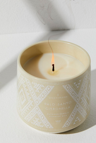 Bougie au palo santo et à la citronnelle