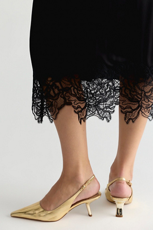 Женские туфли Sam Edelman Bianka Sling Heels, цвет: Янтарный золотой — фото 4