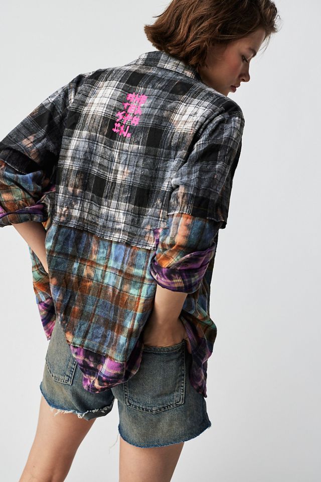 Chemise en flanelle contrastée OneTeaspoon #1