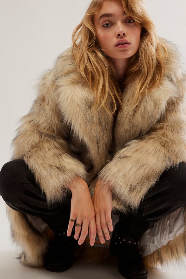 Manteau en fausse fourrure Katie #3