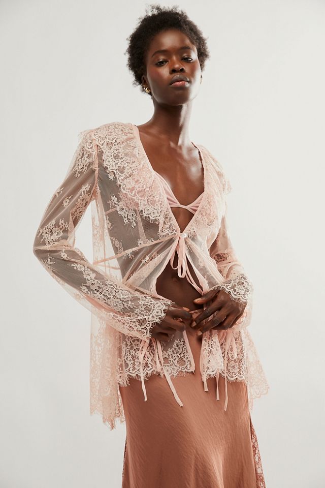 Nigel Preston Juliette Lace Ruffle Top #4