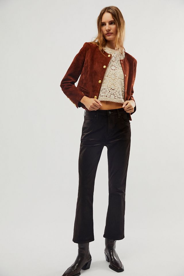 Citizens of Humanity Isola Velvet Cropped Flare Jeans