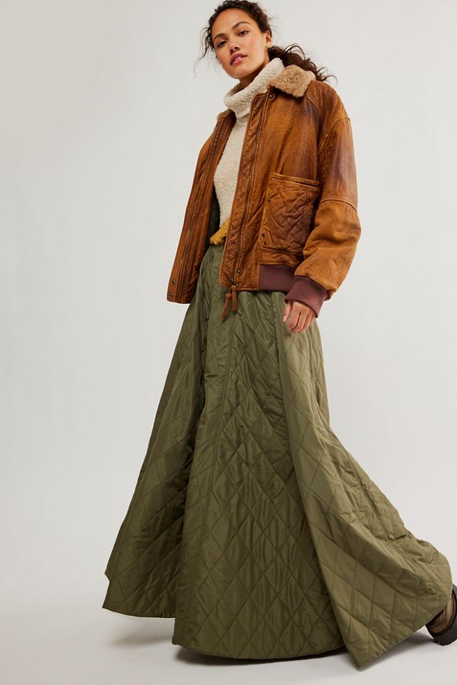 Jupe longue matelassée Grace Norma Kamali #2