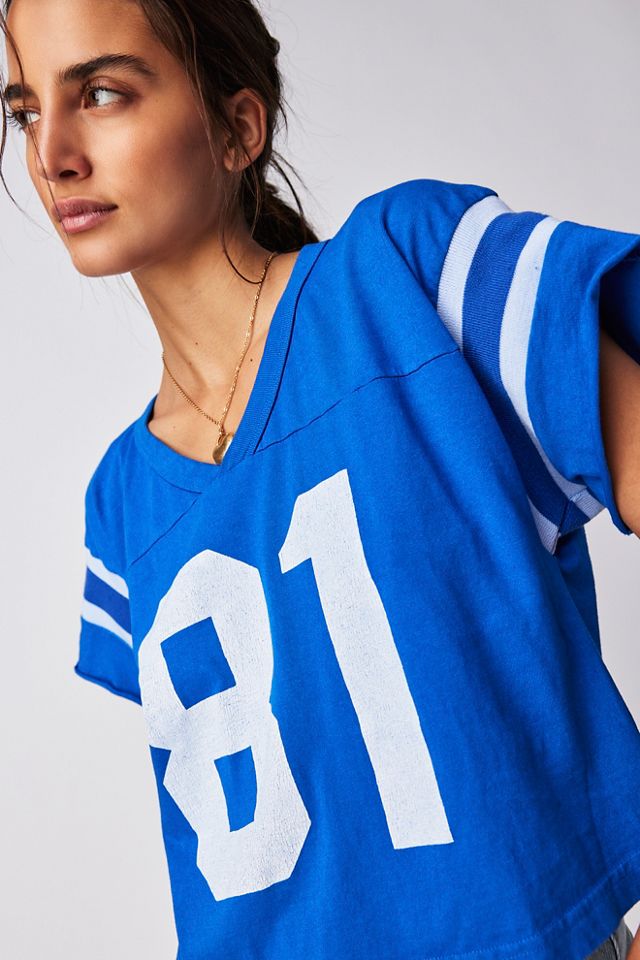 Free People The Bureau Football Tee in Green