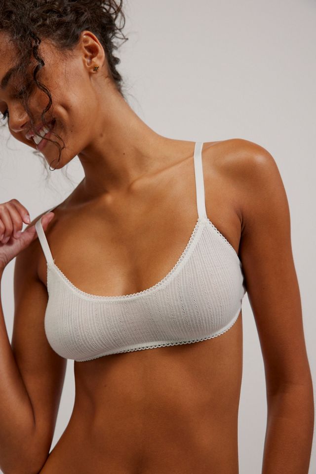 At Home Pointelle Bralette by Intimately at Free People, Keepsake