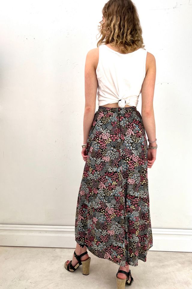 Corinna pleated maxi skirt in flora mirage sale