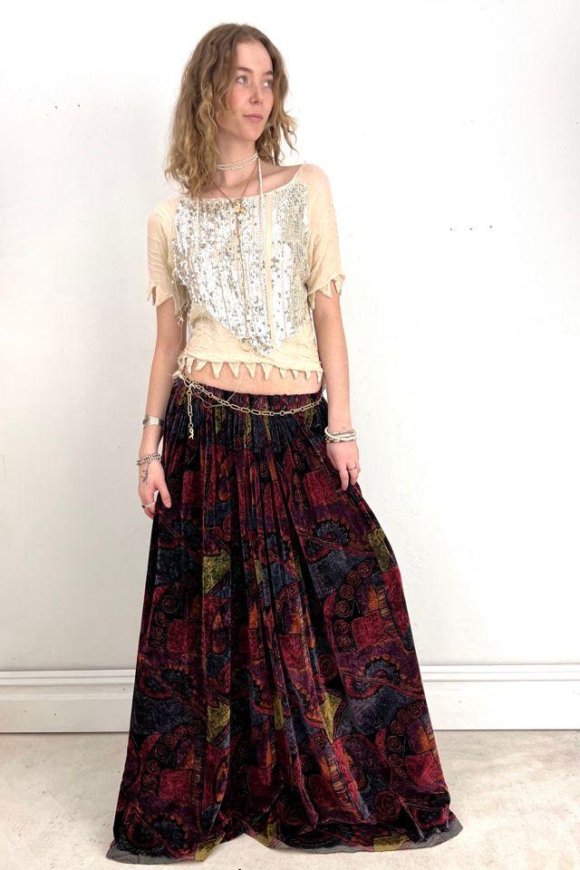 Velvet hotsell gypsy skirt