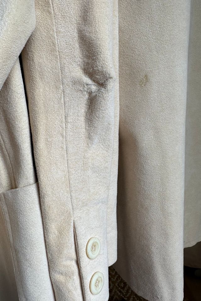 Vintage Handmade Crème Ultrasuede Skirt Suit Selected by KA.TL.AK #3