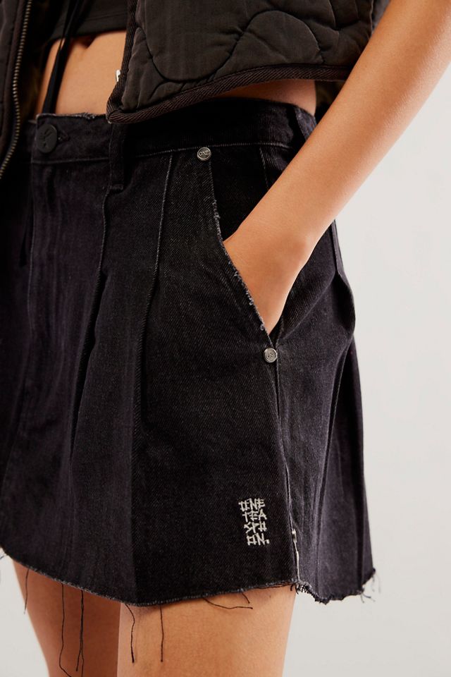OneTeaspoon Pleated Micro Mini Skirt #3