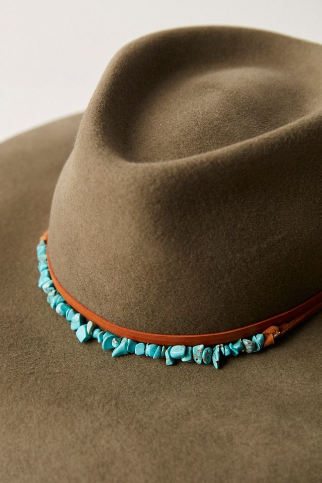 Montana Turquoise Wrap Felt Hat #2