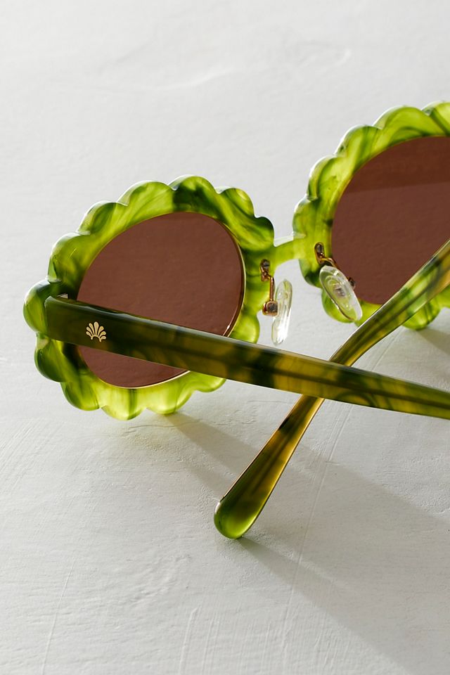 Lele Sadoughi Daisy Oversized Oval Sunglasses #3