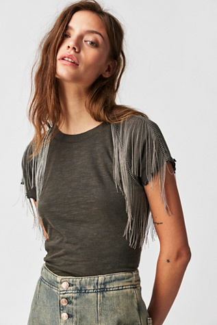 Bang Bang Tee at Free People in Vintage Grey, Size: Small