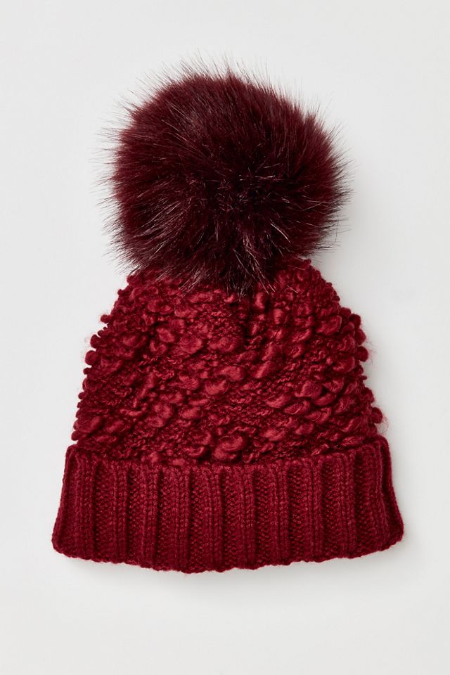 Full Moon Nubby Pom Beanie