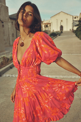 Free people red clearance dress