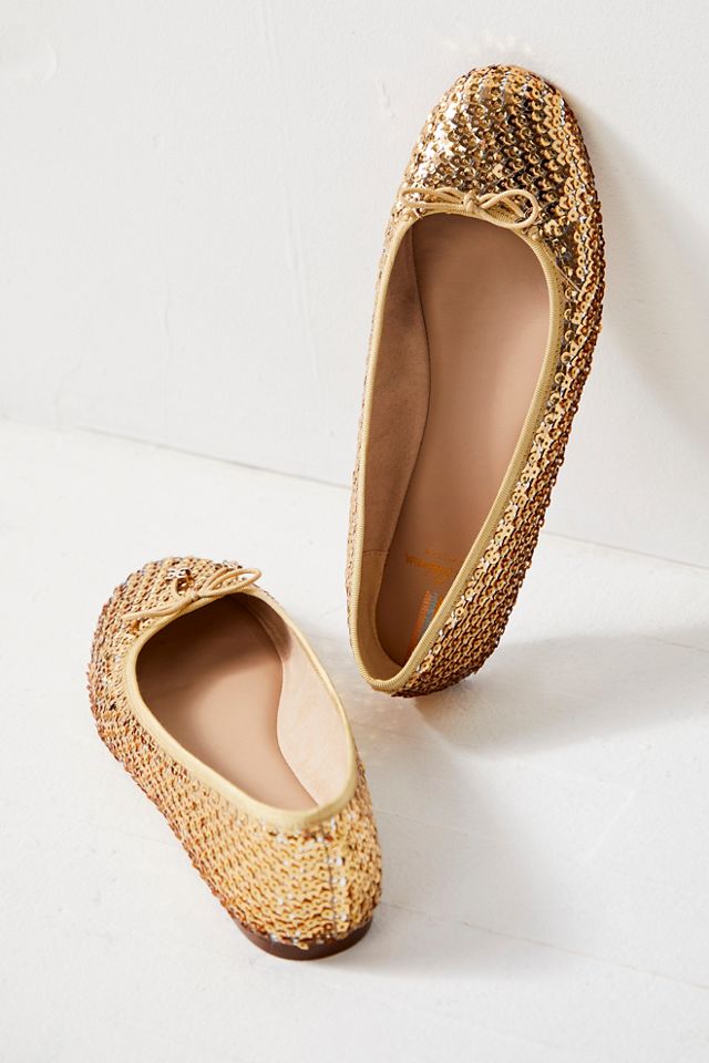 Gap gold best sale ballet flats