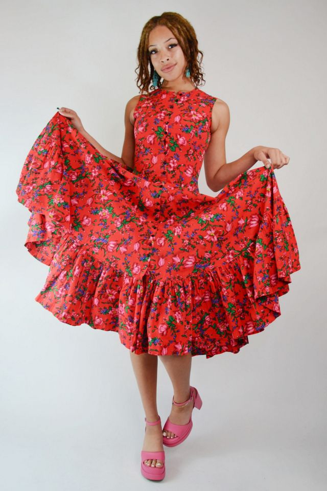 shona joy la lune plunge balloon sleeve satin midi dress Shona Joy - La Lune Plunged Cross Back Maxi Dress - Blossom
