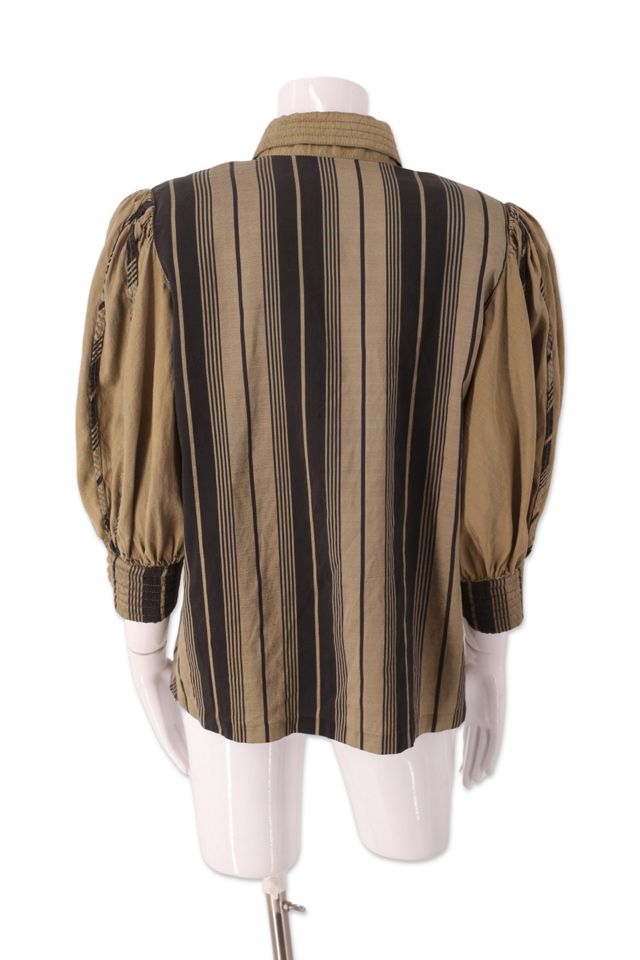 1980s Silk Puff Sleeve Blouse Selected By Ritual Vintage #2