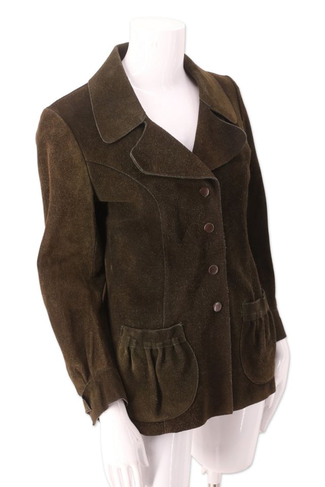 1970s Suede Snap Front Woodstock Jacket Selected By Ritual Vintage #1