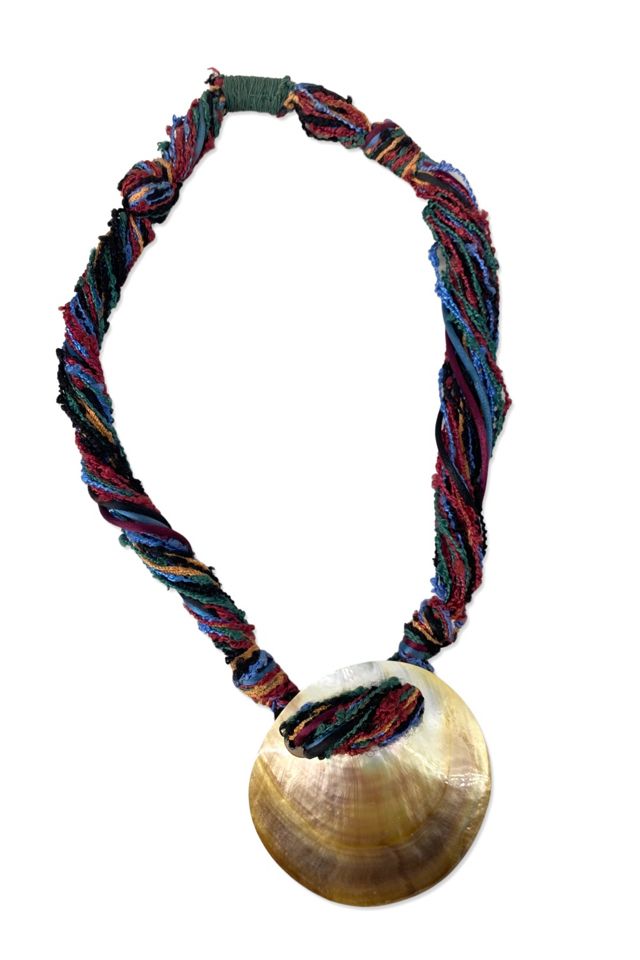 1980s Rope Seashell Statement Necklace Selected By Ritual Vintage #1