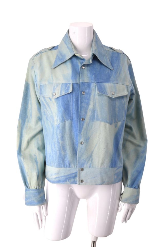 1970s Bleach Dyed Denim Jacket Selected By Ritual Vintage