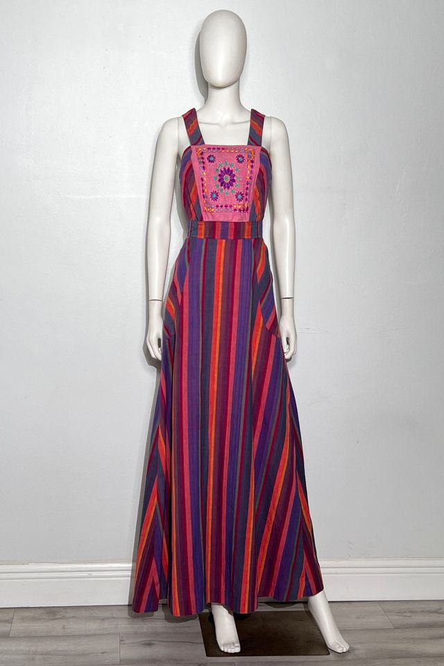 1970's Cotton Striped Boho Maxi Dress by Animal Vintage | Free People
