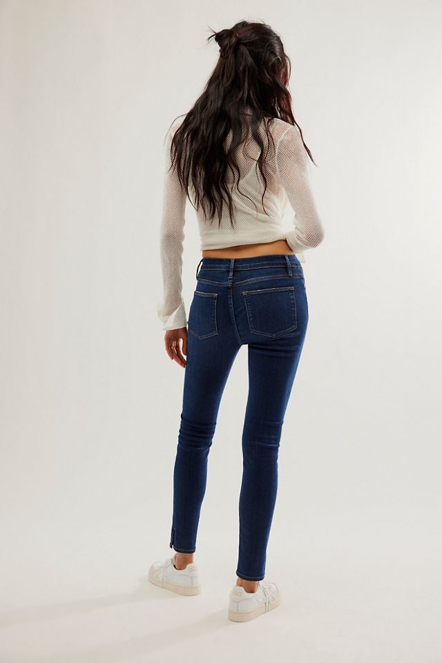 FRAME Le High Skinny Side Slit Jeans #1