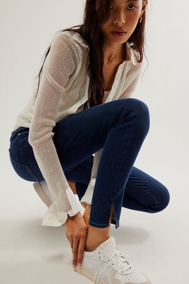 FRAME Le High Skinny Side Slit Jeans #3