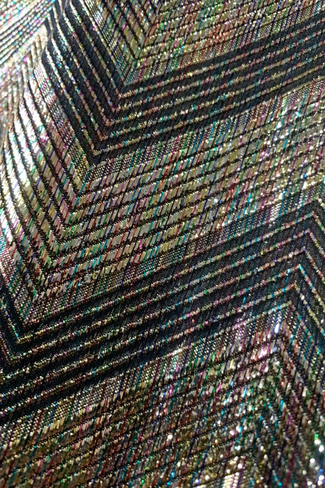 Vintage 1970s Metallic Thread Maxi Skirt Selected by SharpLilTeeth #1