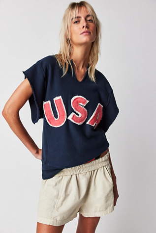 Tricia Fix USA Short Sleeve Sweatshirt | Free People