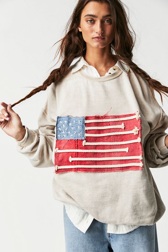 Free people oversized discount sweatshirt