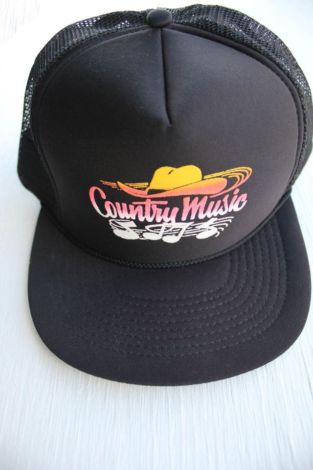 1980s Country Music Neon Cowboy Hat Ball Cap Selected By Moons + Junes Vintage #2