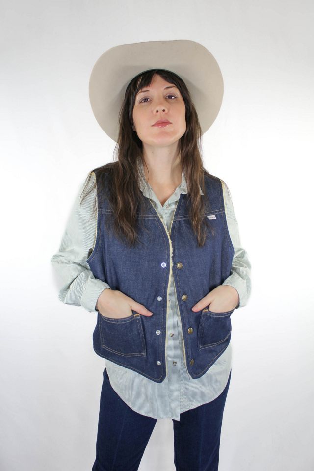 Unisex Vintage Carhartt Denim Sherpa Lined Vest Selected By Moons + Junes Vintage #1