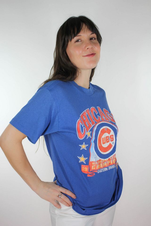 1989 Chicago Cubs National League East Division Championship Thin Vintage Tee Selected By Moons + Junes Vintage #3