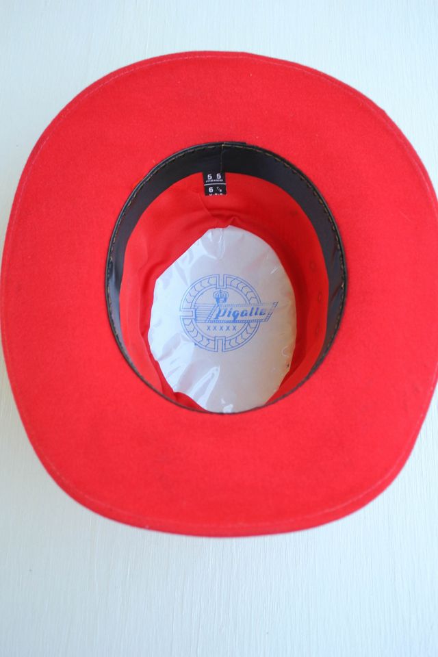 1980s Red Western Cowboy Hat Selected By Moons + Junes Vintage #3