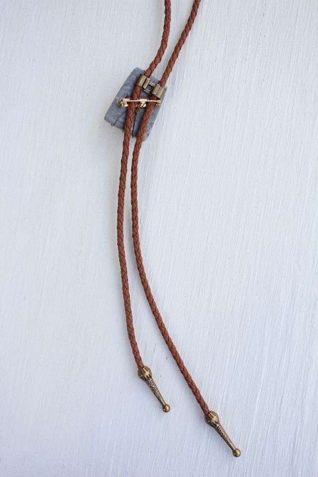 Vintage Western Gemstone Turquoise Beaded Bolo Tie Selected By Moons + Junes Vintage #3
