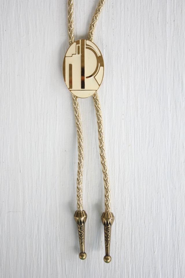Vintage Art Deco Gold Bolo Tie Selected By Moons + Junes Vintage #3