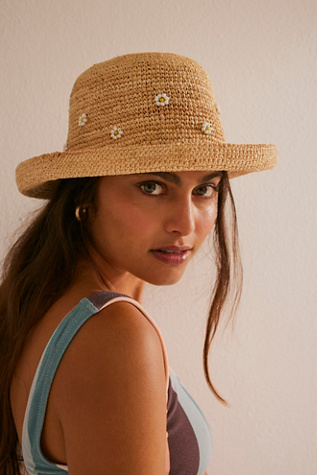Straw Hats Straw Bucket + Sun Hats Free People